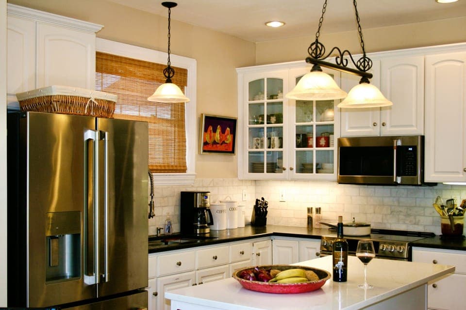 Kitchen view 1 - all new GE Cafe Appliances
