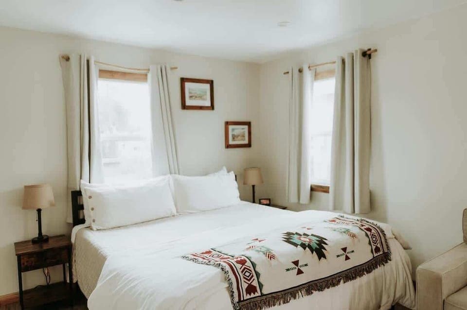 Your clean and cozy king bed to relax in