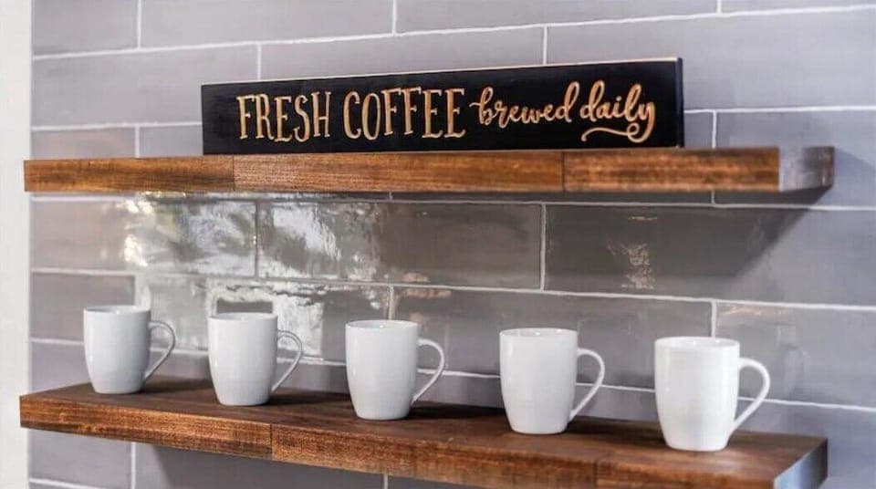 Enjoy a coffee, on us!