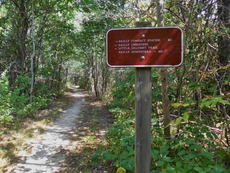 The Indiana Dunes National Park hiking trails begin 1/4 mile from the Pool Barn!
