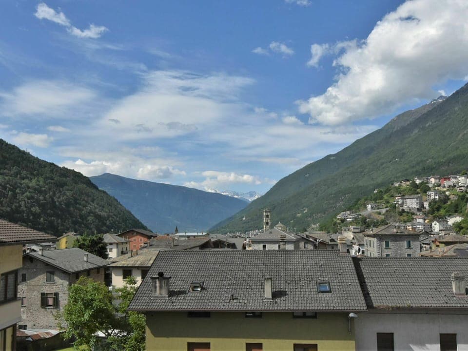 Cloud, Sky, Mountain, Building, Window, Plant, House, Tree, Cumulus, Landscape