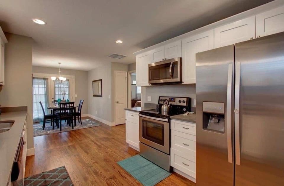 Fully stocked kitchen.  Everything you need to cook,  create and entertain! 