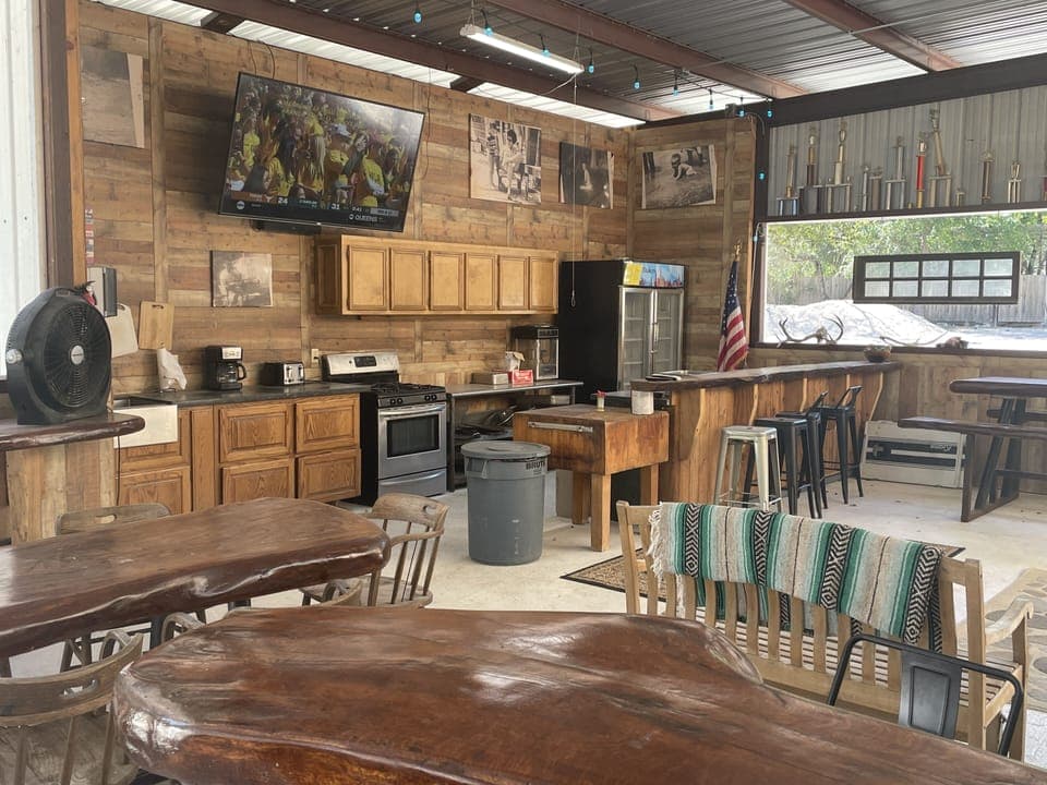 Your outdoor kitchen/pavilion has everything you need!