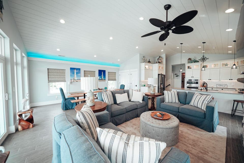 Living room located on the third floor