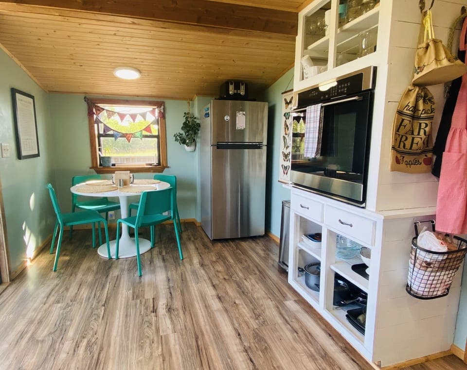 In-kitchen breakfast nook.  