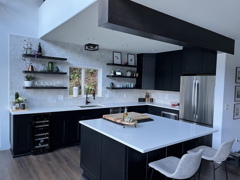 Kitchen.. w/ wine fridge