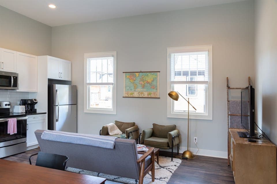 "Great location. Close to good restaurants, bakery and coffee shops. Easy street parking. The interior is spacious, clean and well appointed. Really nice to have in unit laundry." Carrie - 5 Star Review