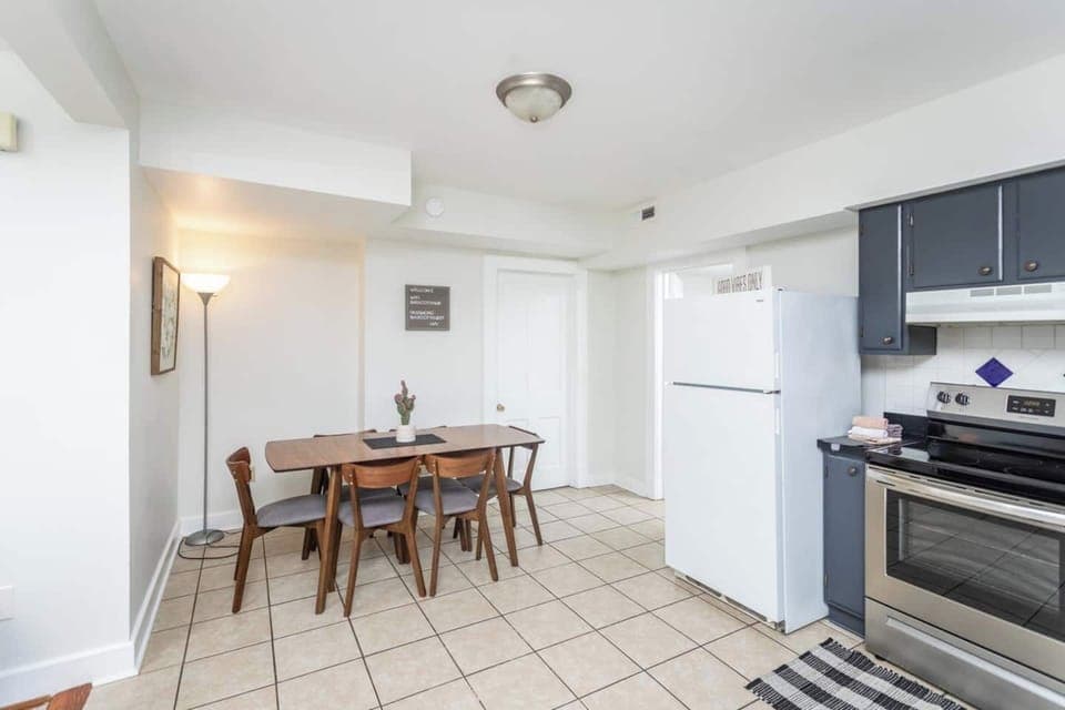 Spacious dining area