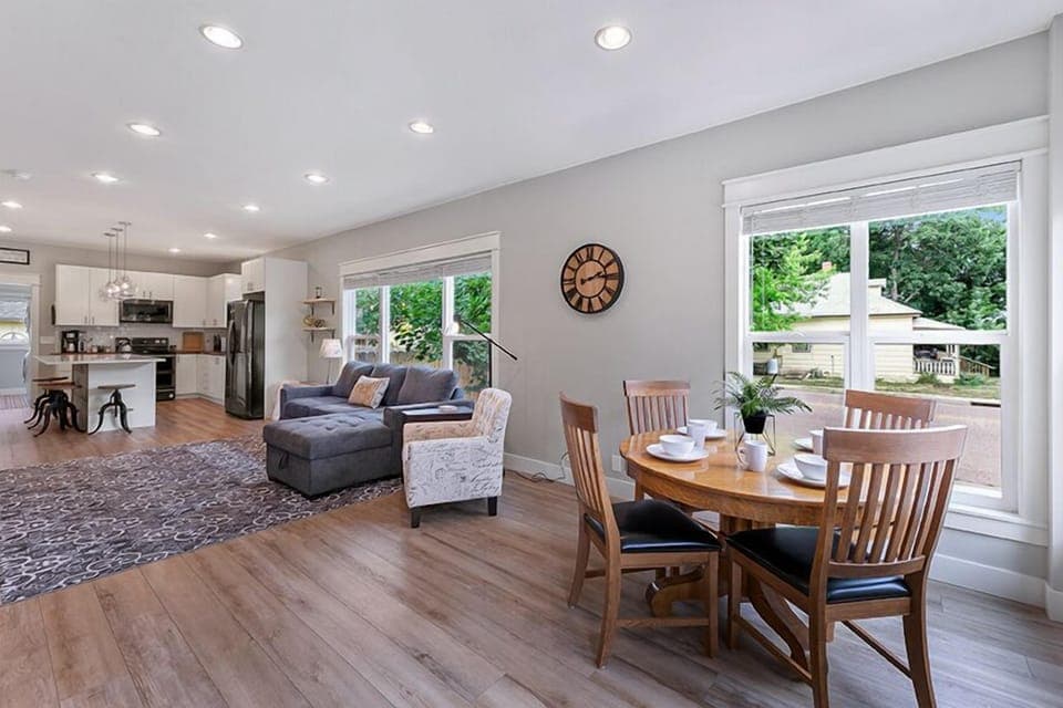 Open Concept Living and Dining Area