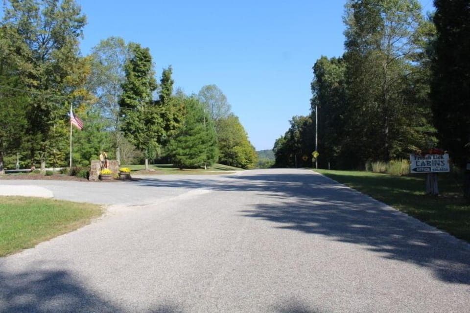 Road to Osborn ramp on Patoka Lake