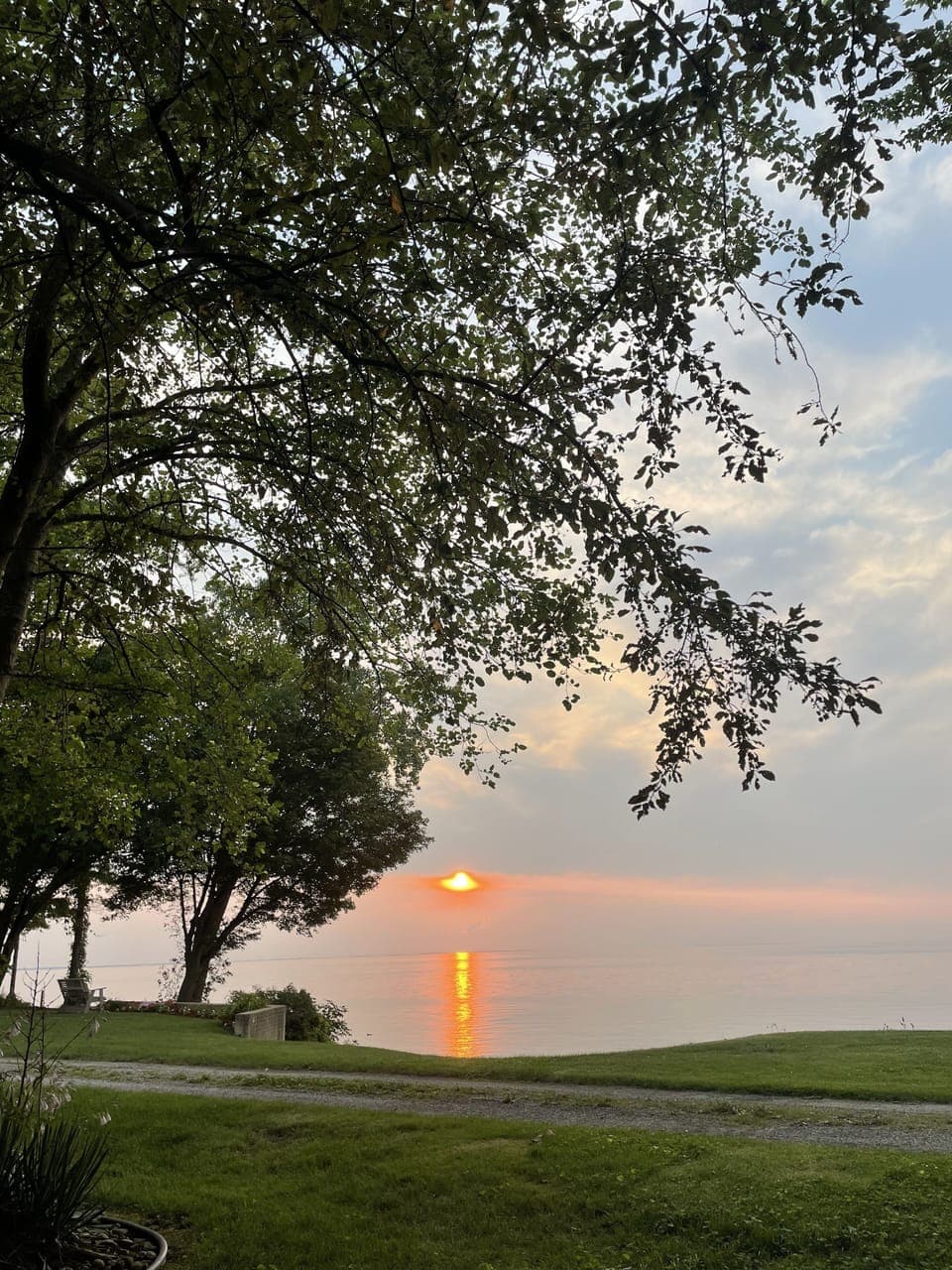 Sunset view from the deck!