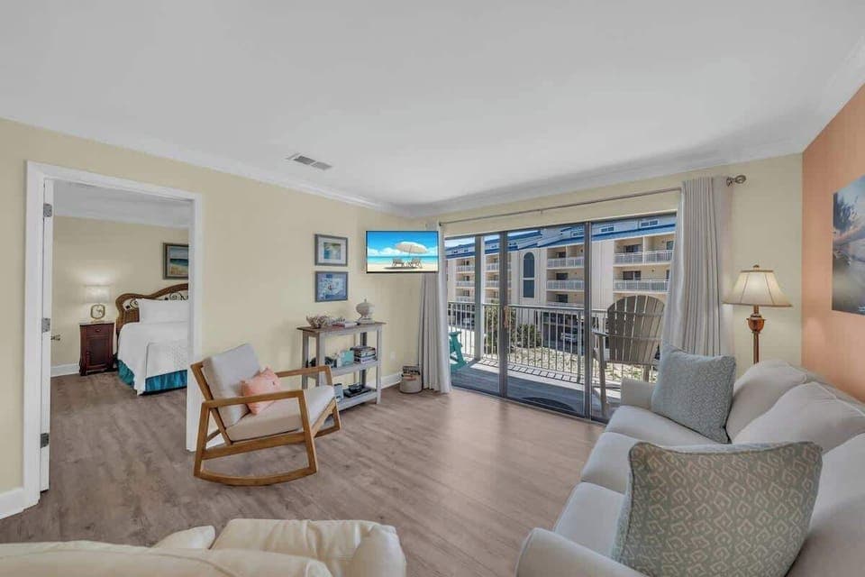 Living room with balcony access