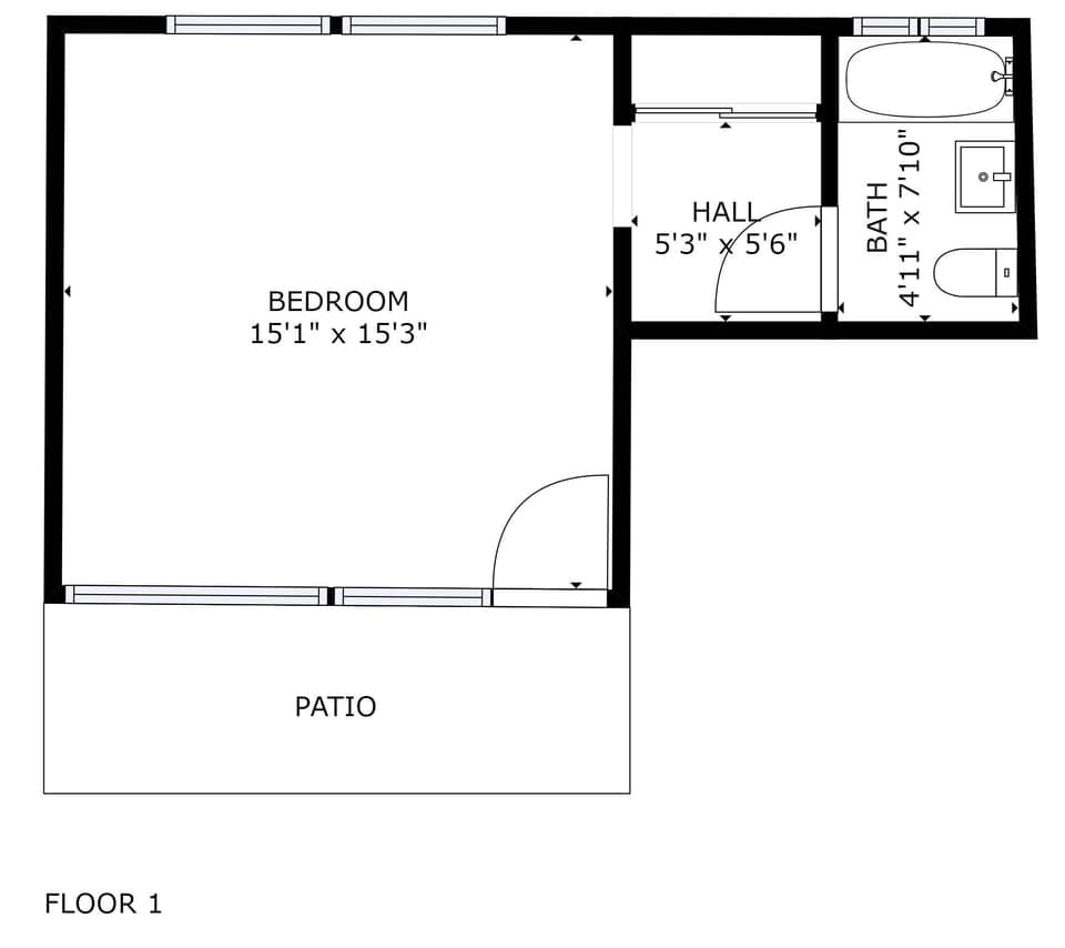 Suite 3 floor plan.