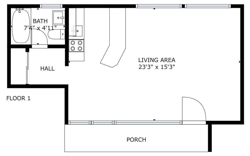 Suite 11 floor plan.