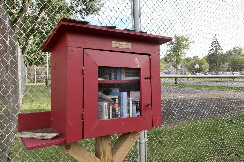 Little Free Library at the edge of the park, just a few houses away. Aug ‘21