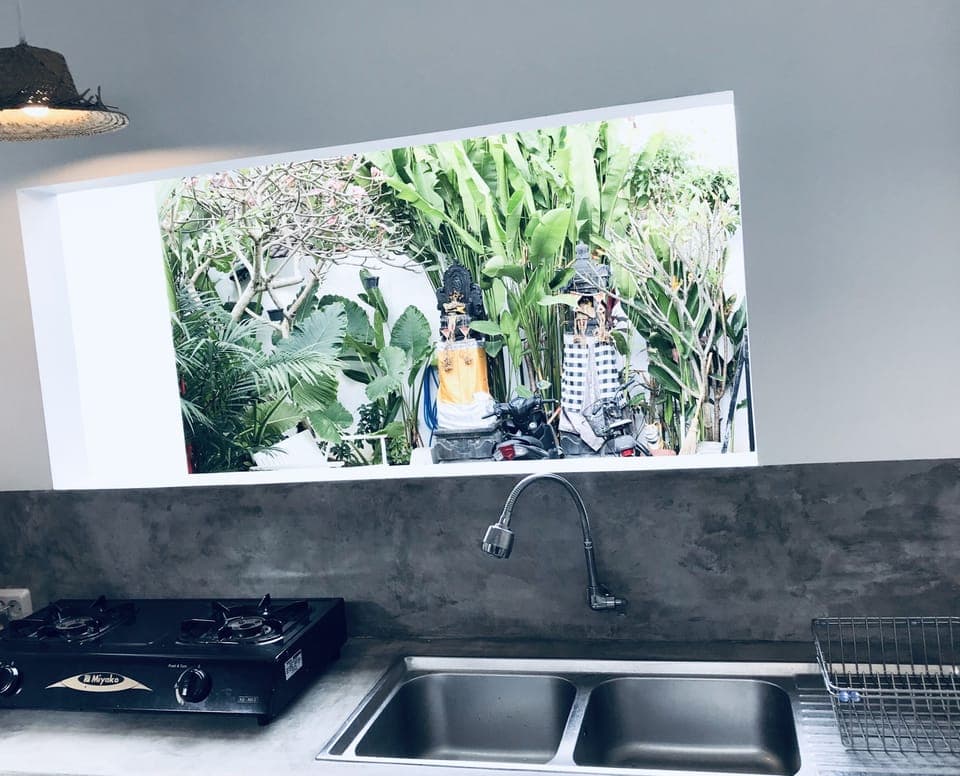 Kitchen with a view :) We love cooking here