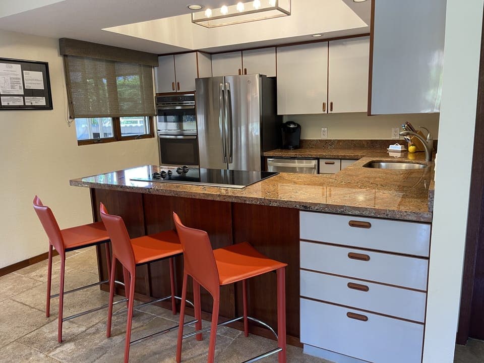 Fully equipped kitchen includes fridge, double ovens, dishwasher, and much more!