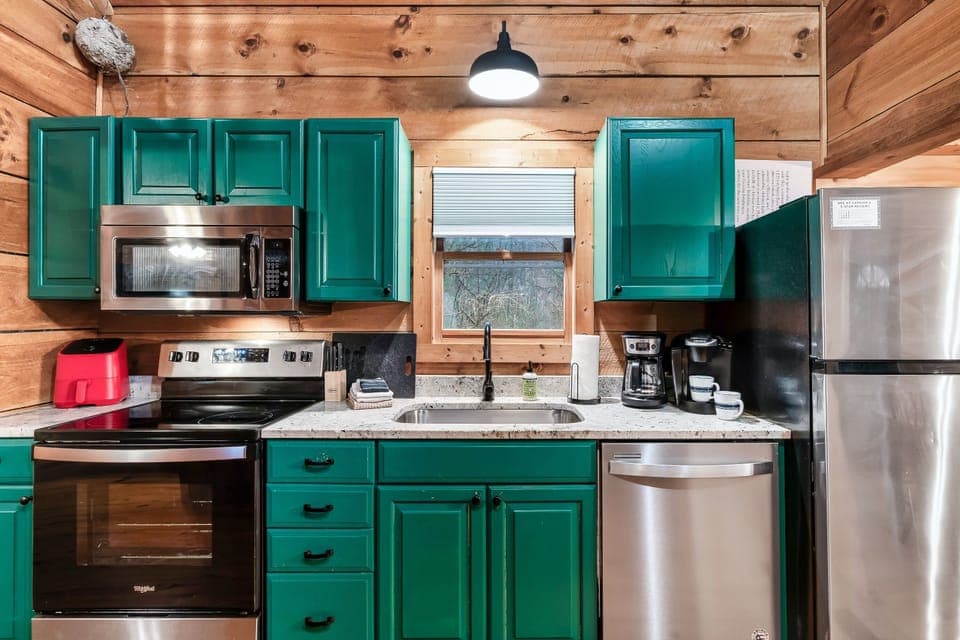 Fully stocked kitchen for real meals