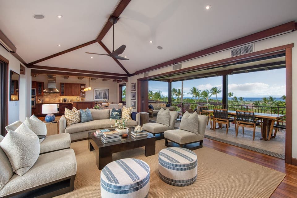 Stunning upstairs Great Room with Panoramic Ocean Views ~ Contemporary Decor