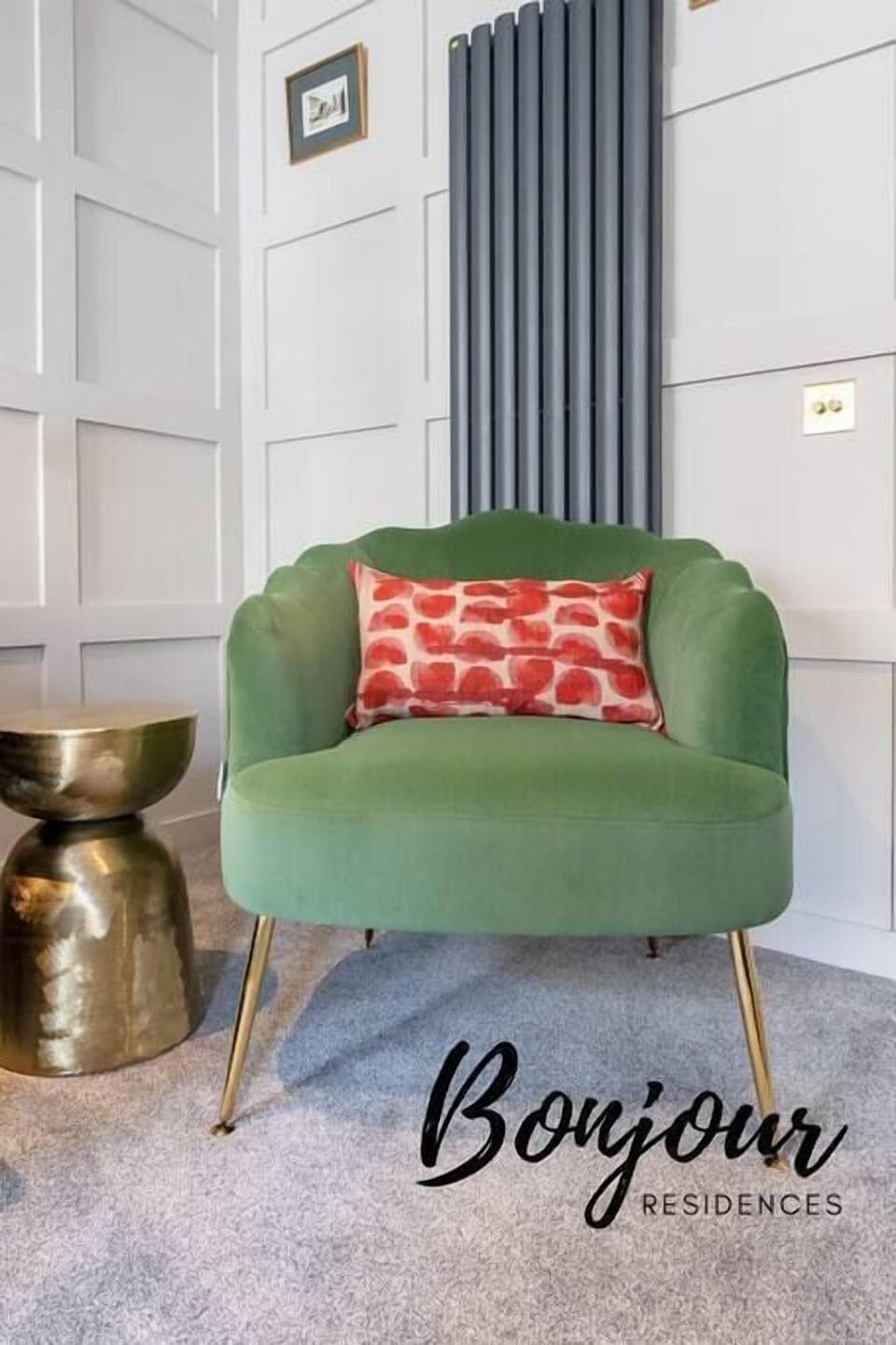 Comfortable arm chair in the living room