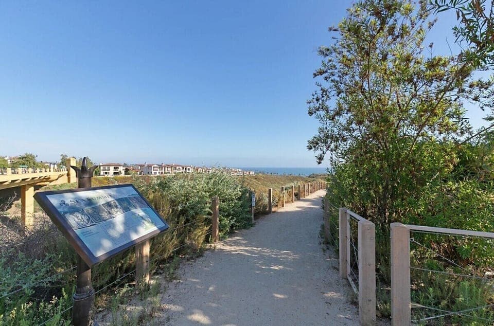 Beach trail right outside your community