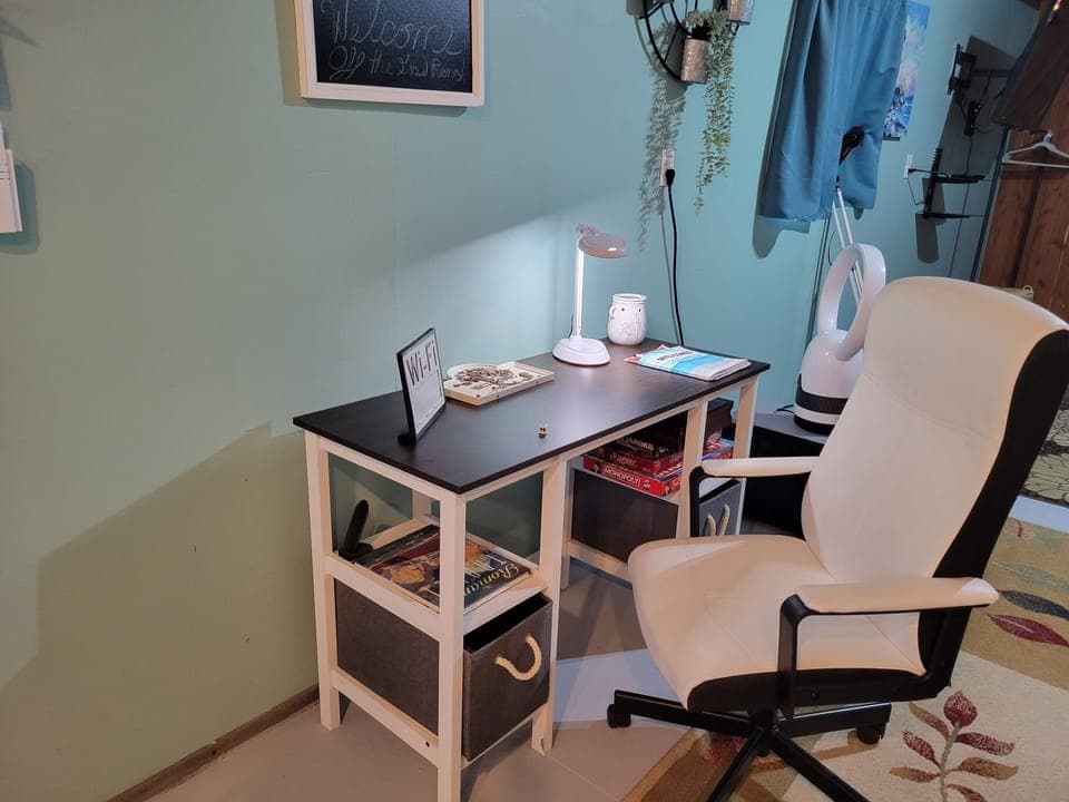 desk with chair