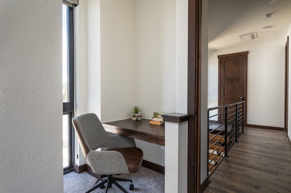 Small office space on the upper level