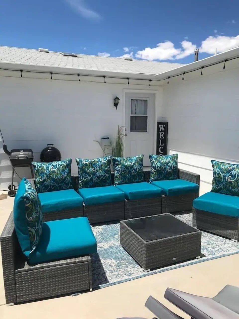 Outside back patio