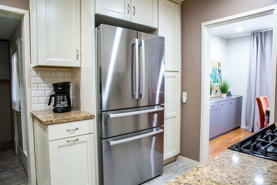 Brand new appliances in kitchen