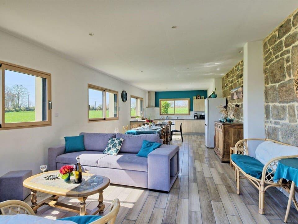 Furniture, Table, Picture Frame, Couch, Window, Azure, Blue, Houseplant, Living Room, Interior Design