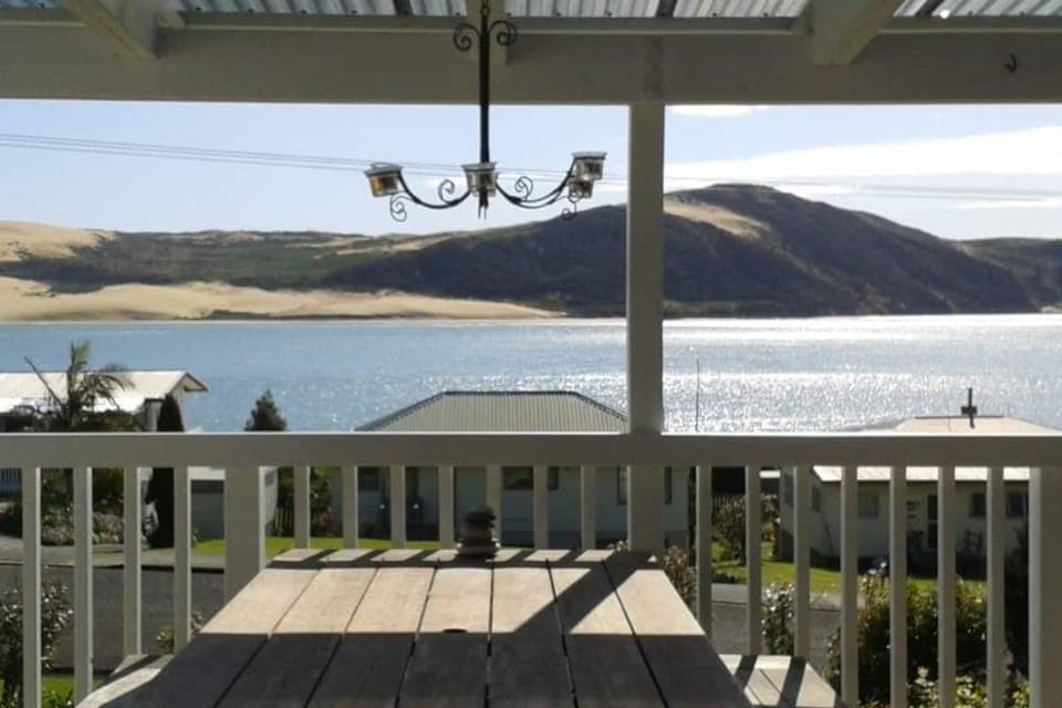 You'll never get tired looking across the harbour at the dunes.