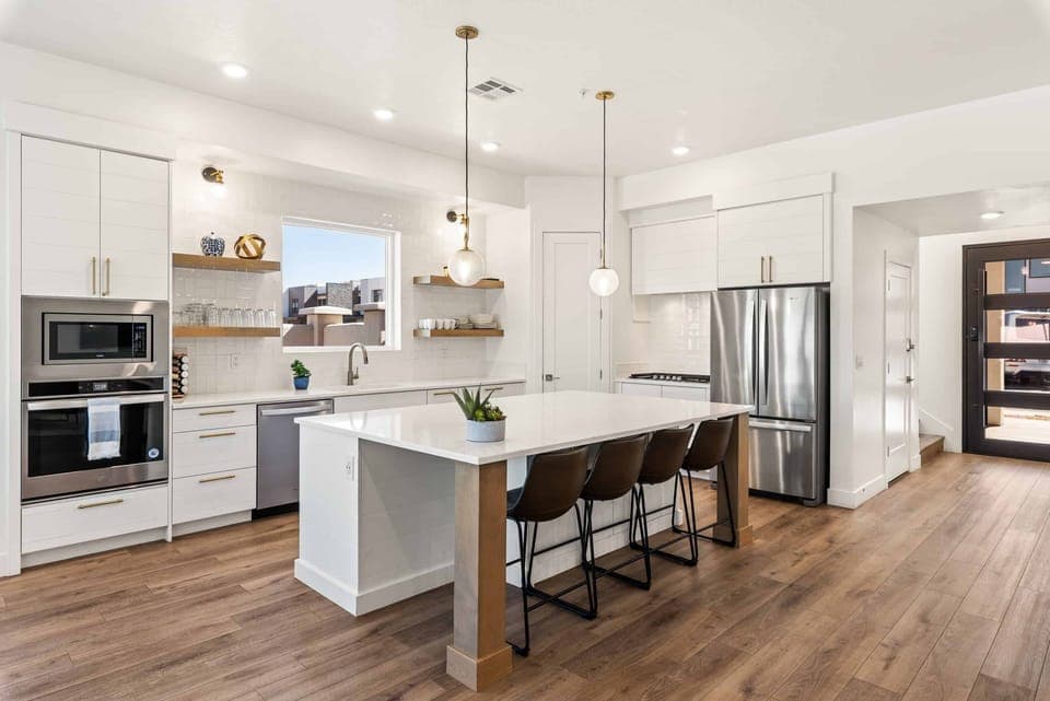 Kitchen with Bar Seating for 4