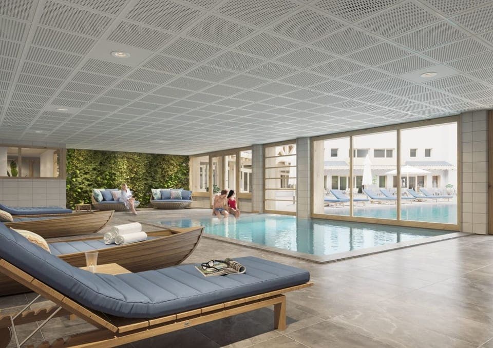 Enjoy the excellent on-site amenities including the indoor pool!