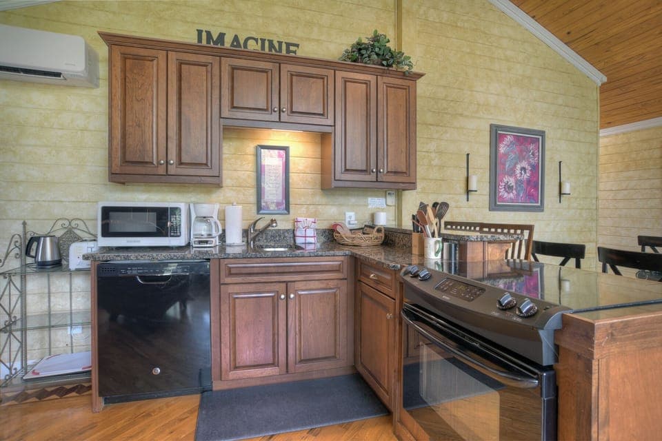 Fully stocked kitchen