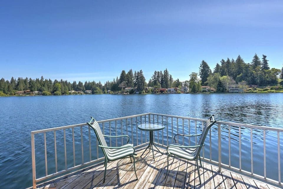 You will Enjoy Oversize Dock with a seating area