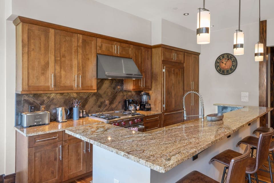gourmet kitchen.... high-end appliances and everything a chef could need