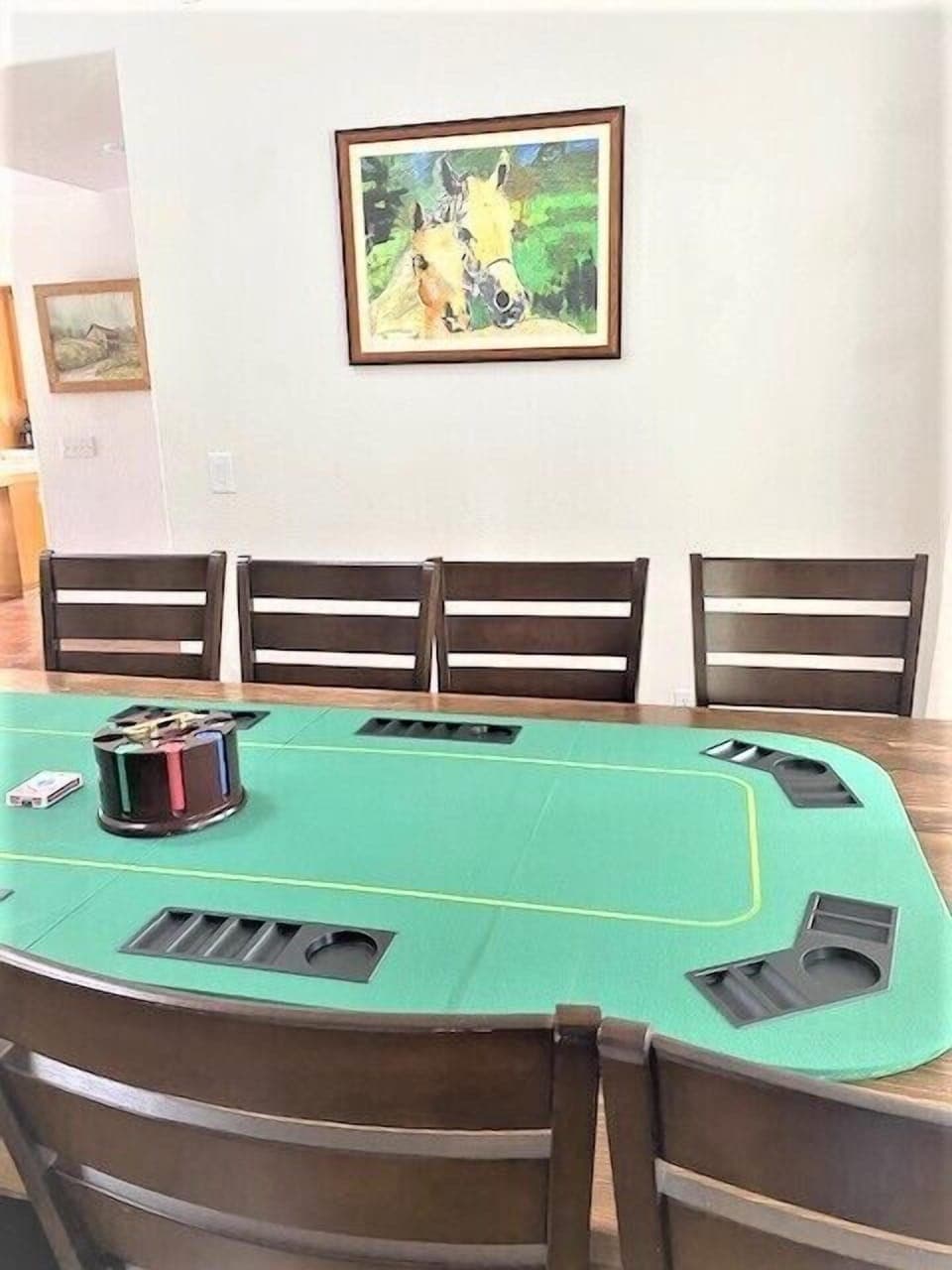Poker set up.