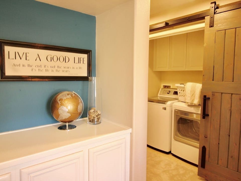 Washer and dryer, located upstairs between bedroom #2 and #3