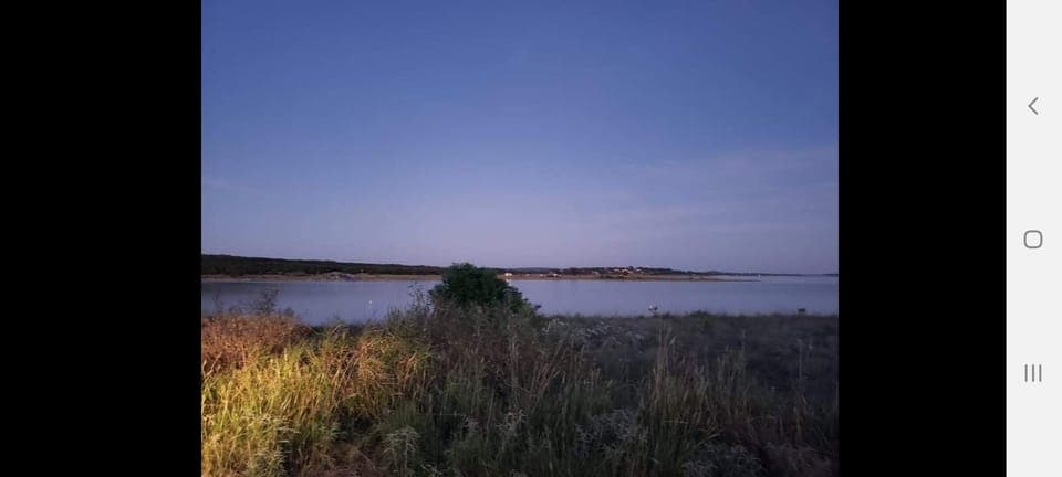 Canyon Lake at sunset. 