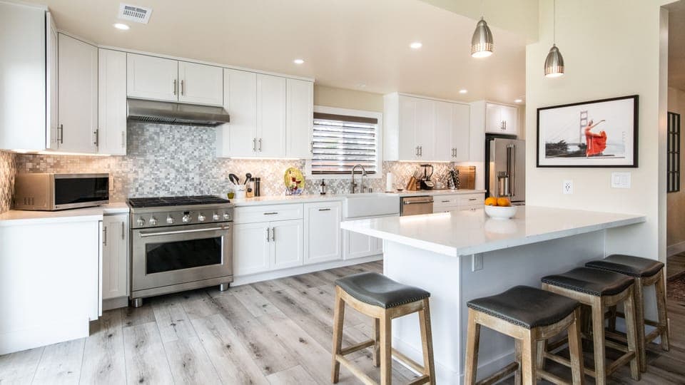 Stunning open concept kitchen and great room.... beautifully appointed.