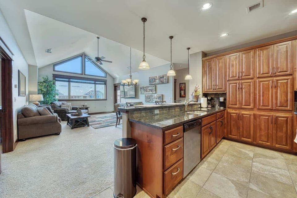 Walk into a bright top floor condo with everything you'll need for a relaxing getaway 