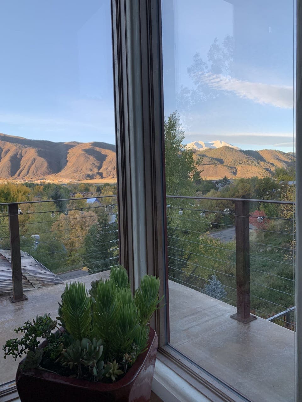 Wake up to a beautiful sunrise on Mount Sopris (12,965' elevation)