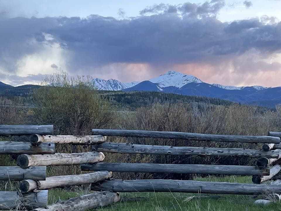 View from our walk to dinner