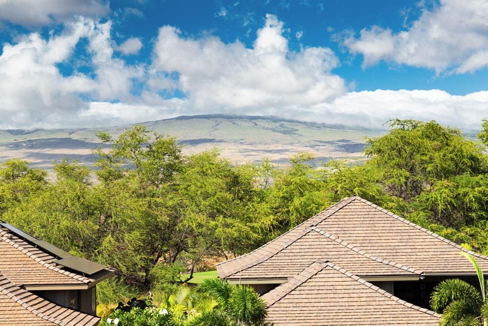 Views of Kohala Mountain from lanai