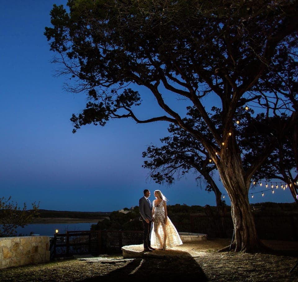 Amazing views provide an excellent backdrop for wedding pictures.