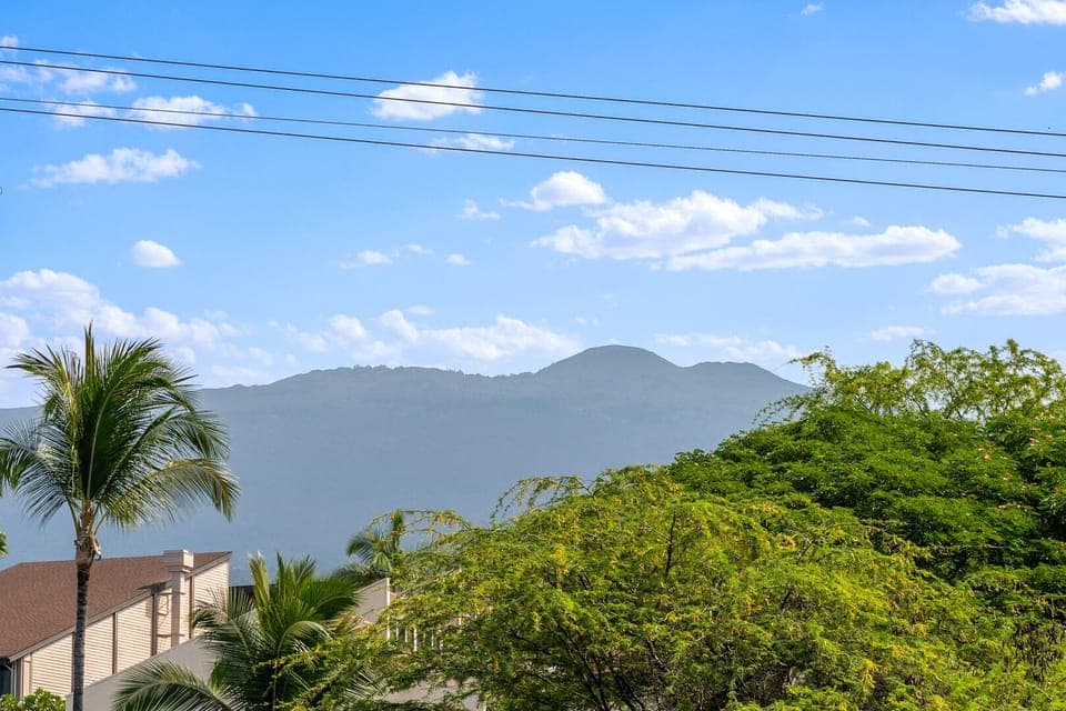 Views of Hualalai from this Kona vacation rental at Kona Pacific