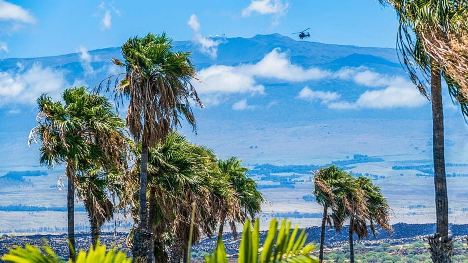 Mountain, and golf course views from the covered lanais