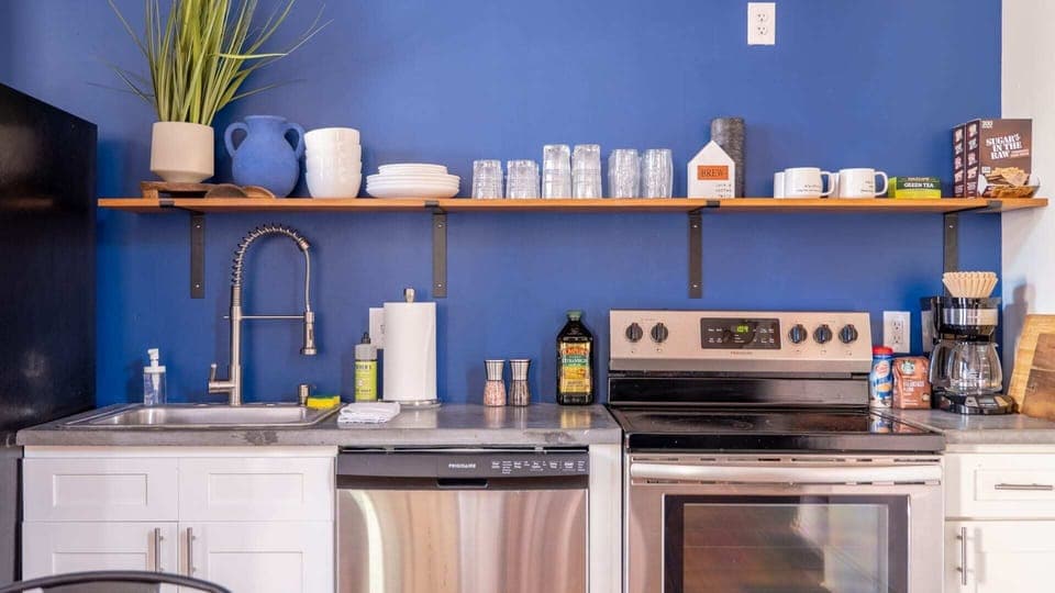 Fully stocked kitchen