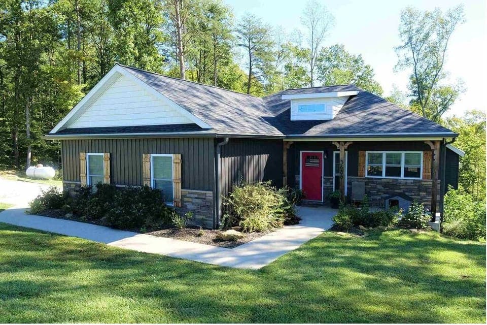 Front of your vacation home.