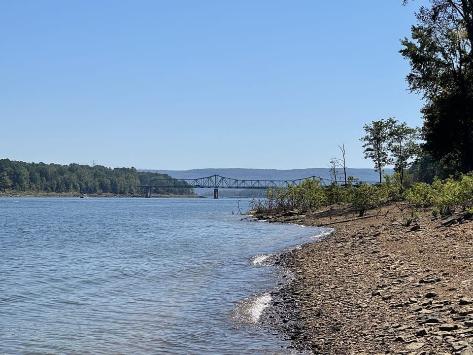 The lake! Looking over at the Narrows Bridge from the lake shore